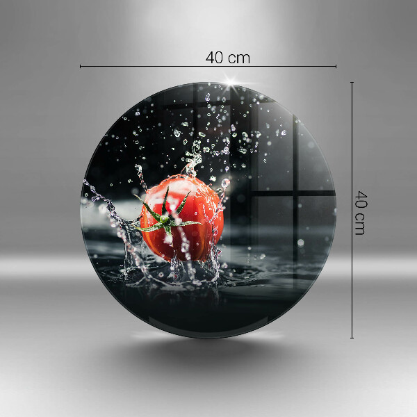 Kuchynská doska zo skla Paradajka vo vode