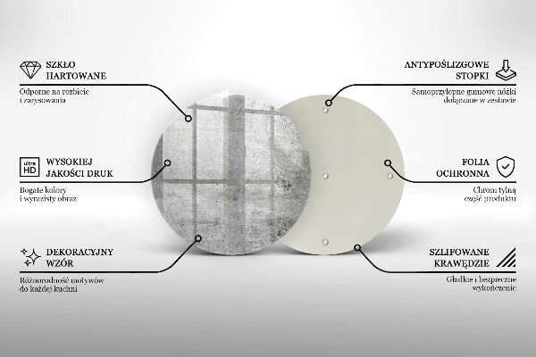 Kuchynská doska zo skla Betónová textúra