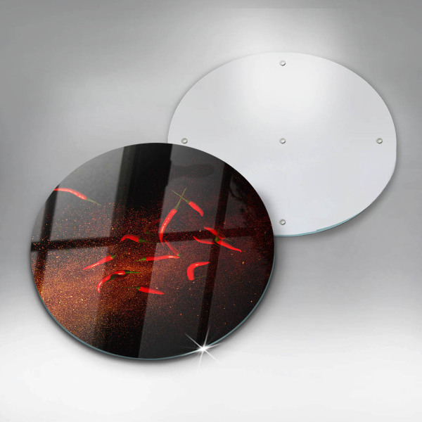 Kuchynská doska zo skla Horúce čili papričky