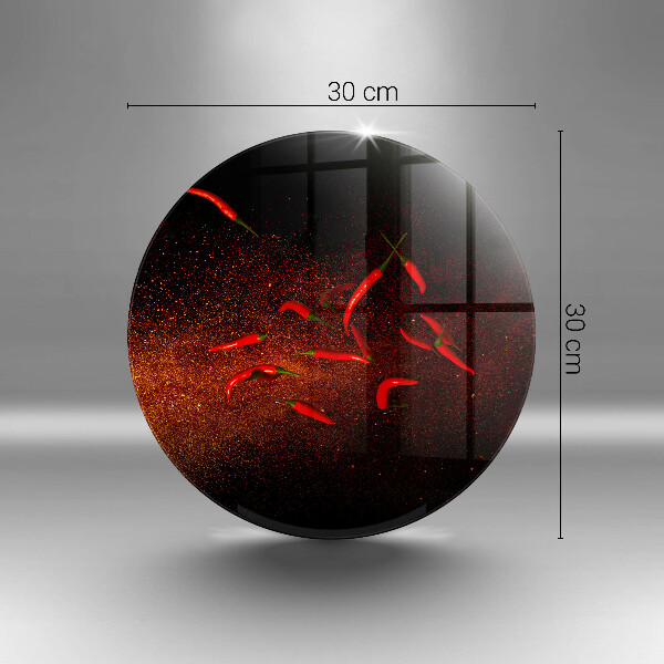 Kuchynská doska zo skla Horúce čili papričky