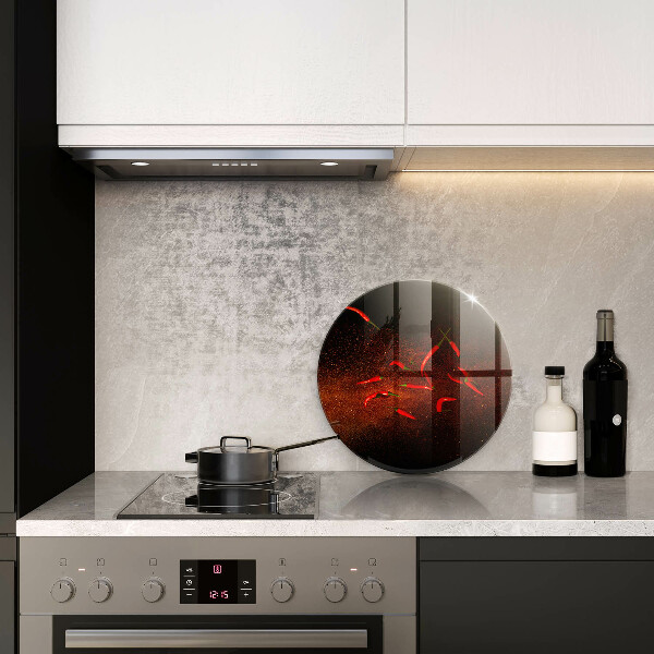 Kuchynská doska zo skla Horúce čili papričky