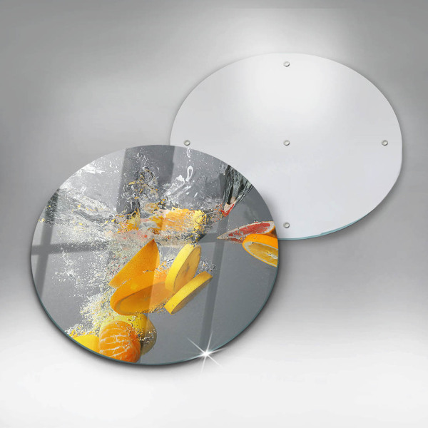 Kuchynská doska zo skla Citróny vo vode