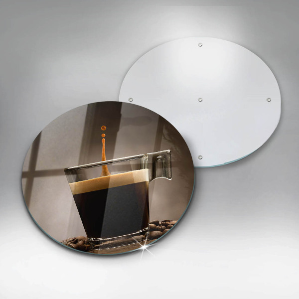 Kuchynská doska zo skla Sklo a kávové zrná