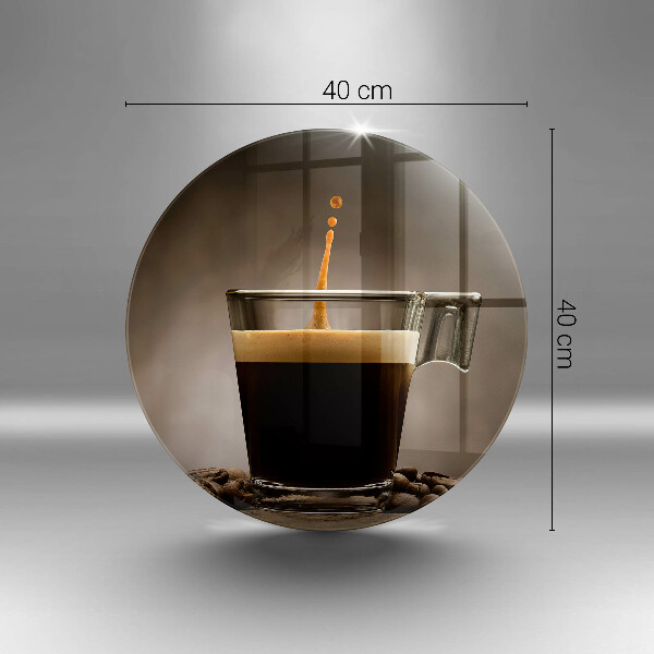 Kuchynská doska zo skla Sklo a kávové zrná