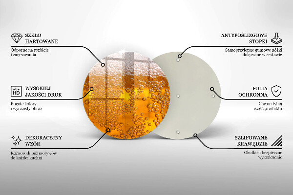 Kuchynská doska zo skla Pite pivnú penu