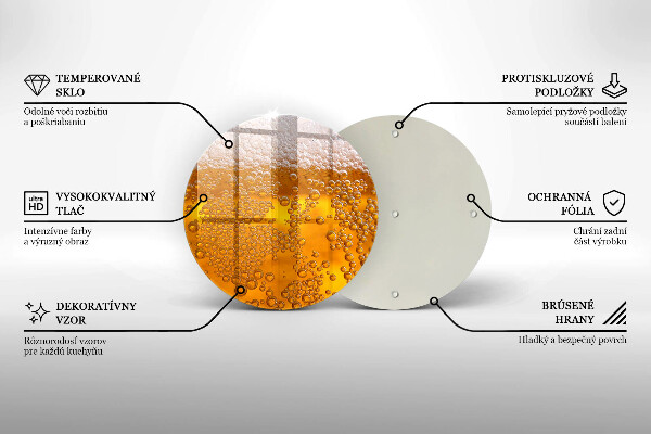 Kuchynská doska zo skla Pite pivnú penu