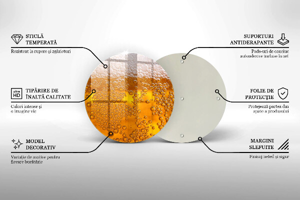 Kuchynská doska zo skla Pite pivnú penu
