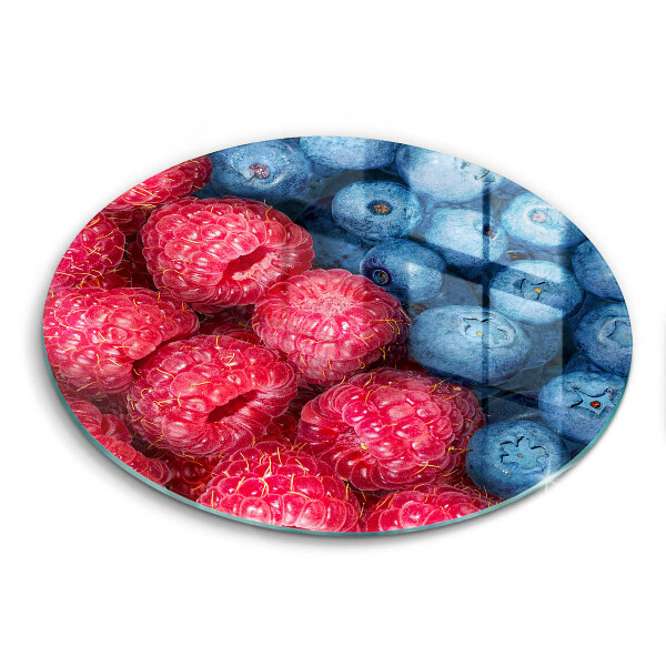 Kuchynská doska zo skla Plody maliny a čučoriedky