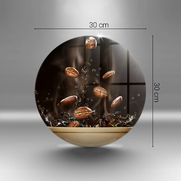 Kuchynská doska zo skla Horúce kávové zrná