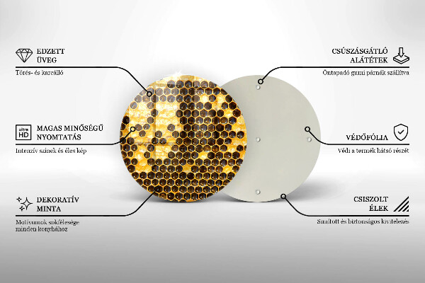 Kuchynská doska zo skla Voštinový