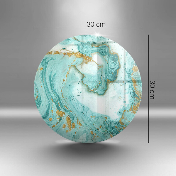 Kuchynská doska veľká zo skla Modrá abstrakcia