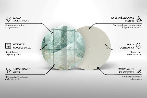 Kuchynská doska zo skla Kamenná štruktúra