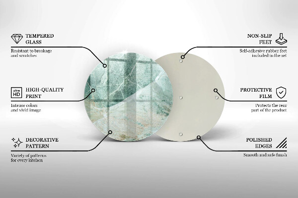 Kuchynská doska zo skla Kamenná štruktúra