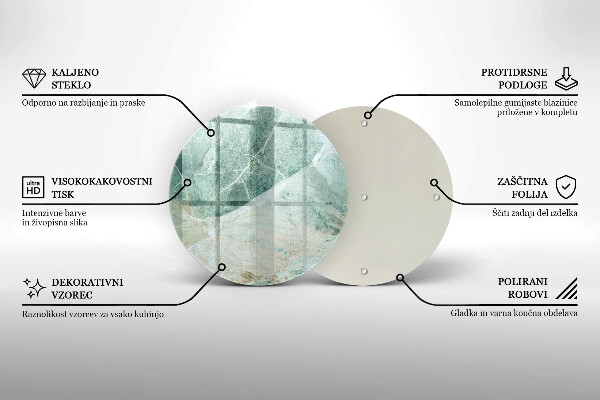 Kuchynská doska zo skla Kamenná štruktúra