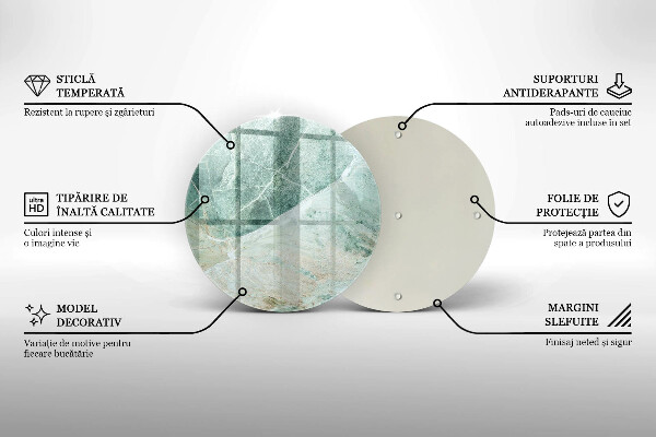 Kuchynská doska zo skla Kamenná štruktúra