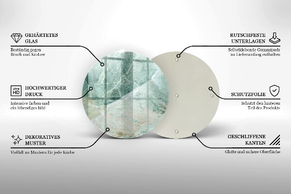 Kuchynská doska zo skla Kamenná štruktúra