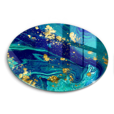 Kuchynská doska zo skla Abstrakcia so zlatom