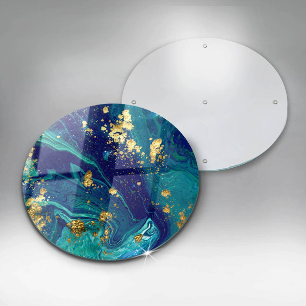 Kuchynská doska zo skla Abstrakcia so zlatom