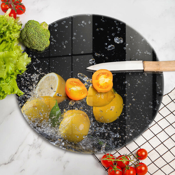 Kuchynská doska zo skla Šťavnaté citrónové ovocie