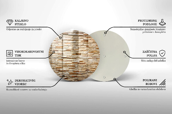 Kuchynská doska zo skla Textúra dekoratívnych kameňov