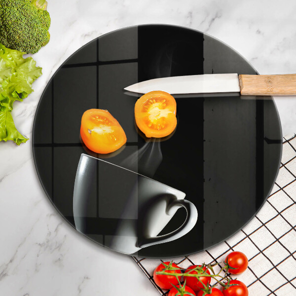 Kuchynská doska zo skla Šálka čaju