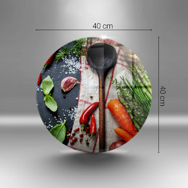 Kuchynská doska zo skla Kuchynské jedlo