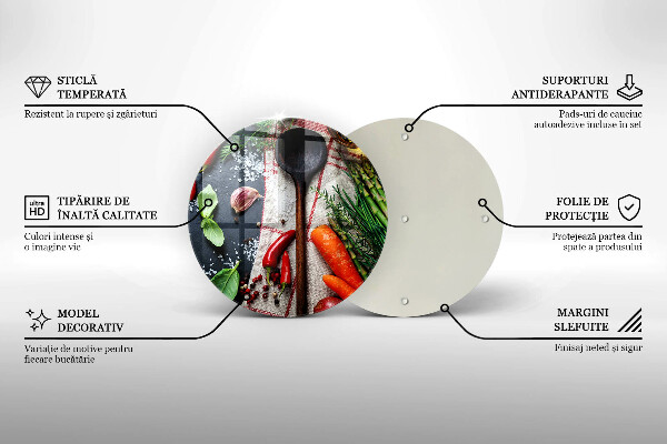 Kuchynská doska zo skla Kuchynské jedlo