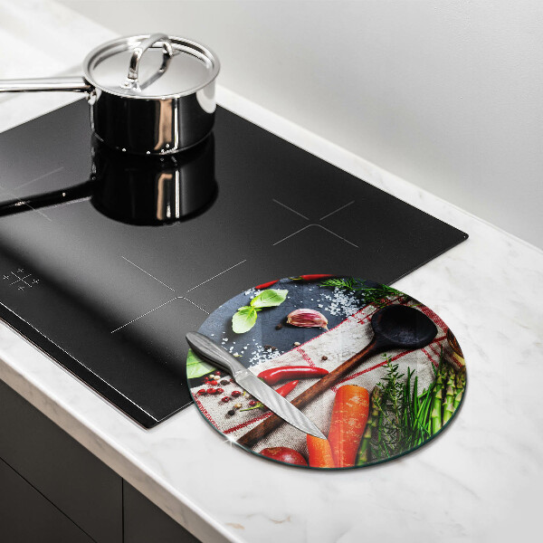 Kuchynská doska zo skla Kuchynské jedlo