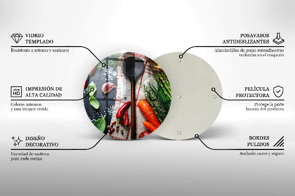 Kuchynská doska zo skla Kuchynské jedlo