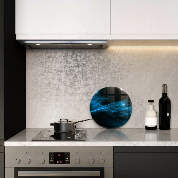 Kuchynská doska zo skla Abstraktný modrý dym