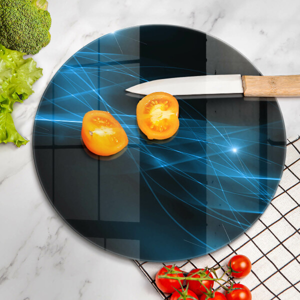 Kuchynská doska zo skla Abstraktný modrý dym