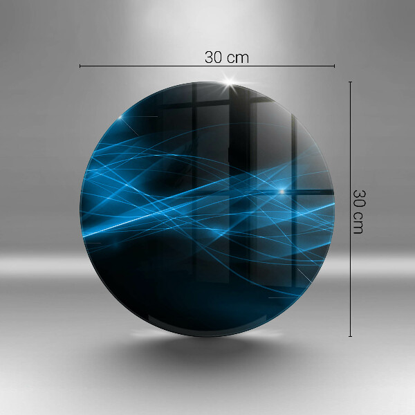 Kuchynská doska zo skla Abstraktný modrý dym