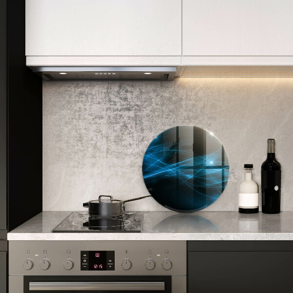 Kuchynská doska zo skla Abstraktný modrý dym