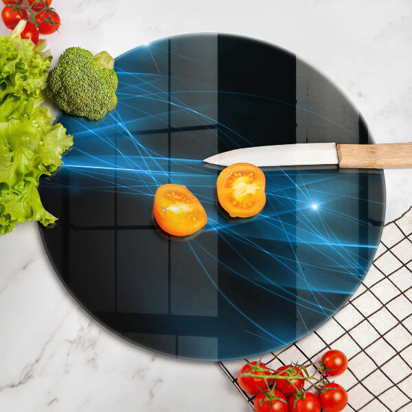 Kuchynská doska zo skla Abstraktný modrý dym