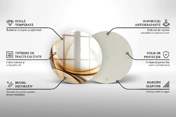 Kuchynská doska zo skla Abstraktné tvary