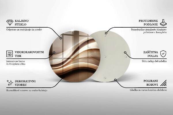 Kuchynská doska zo skla Abstrakcia jemné línie