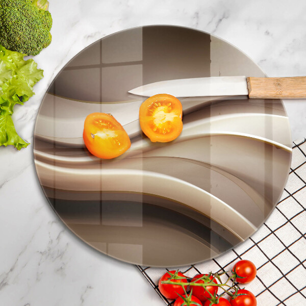 Kuchynská doska zo skla Abstrakcia jemné línie