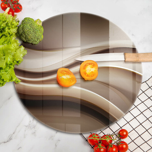 Kuchynská doska zo skla Abstrakcia jemné línie