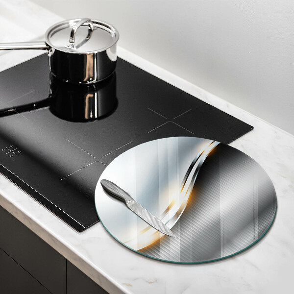 Kuchynská doska zo skla Kovové umenie