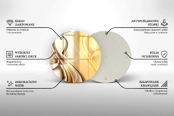 Kuchynská doska zo skla Abstrakcia dymu