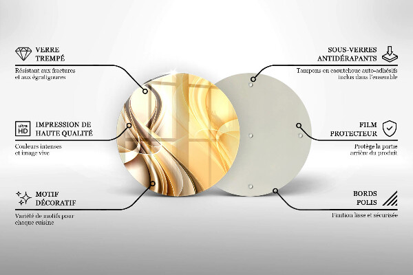 Kuchynská doska zo skla Abstrakcia dymu