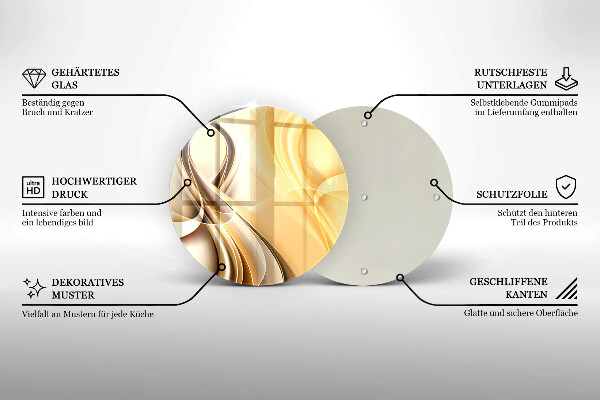 Kuchynská doska zo skla Abstrakcia dymu