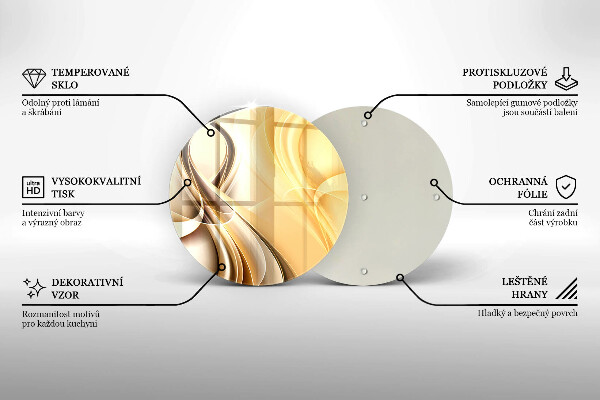 Kuchynská doska zo skla Abstrakcia dymu