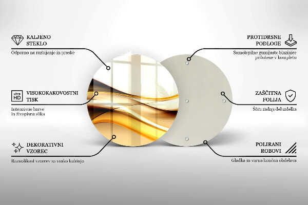 Kuchynská doska zo skla Abstraktné dymové čiary