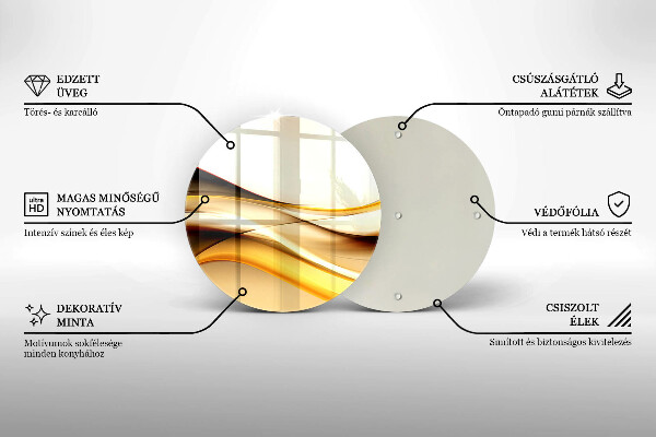 Kuchynská doska zo skla Abstraktné dymové čiary
