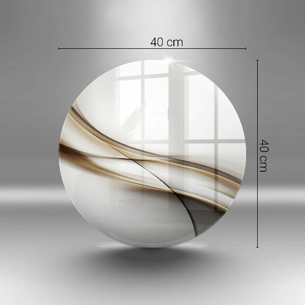 Kuchynská doska zo skla Mäkké línie abstrakcie