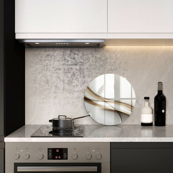 Kuchynská doska zo skla Mäkké línie abstrakcie