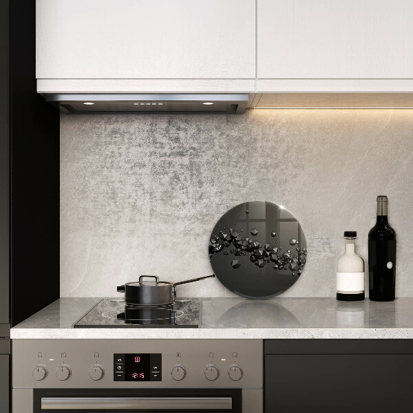 Kuchynská doska zo skla 3D abstrakcia tvarov