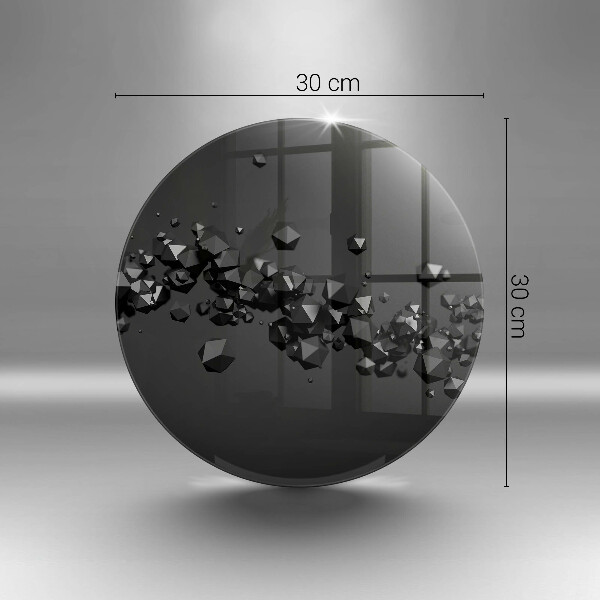 Kuchynská doska zo skla 3D abstrakcia tvarov