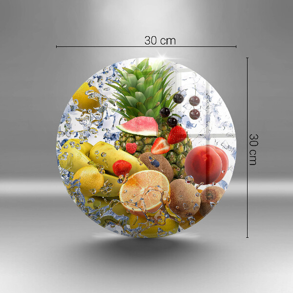 Kuchynská doska zo skla Šťavnaté ovocie a voda